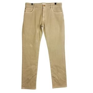 PT05 Mens Slim Leg Khaki Beige Pants Cotton Stretch - 33x32